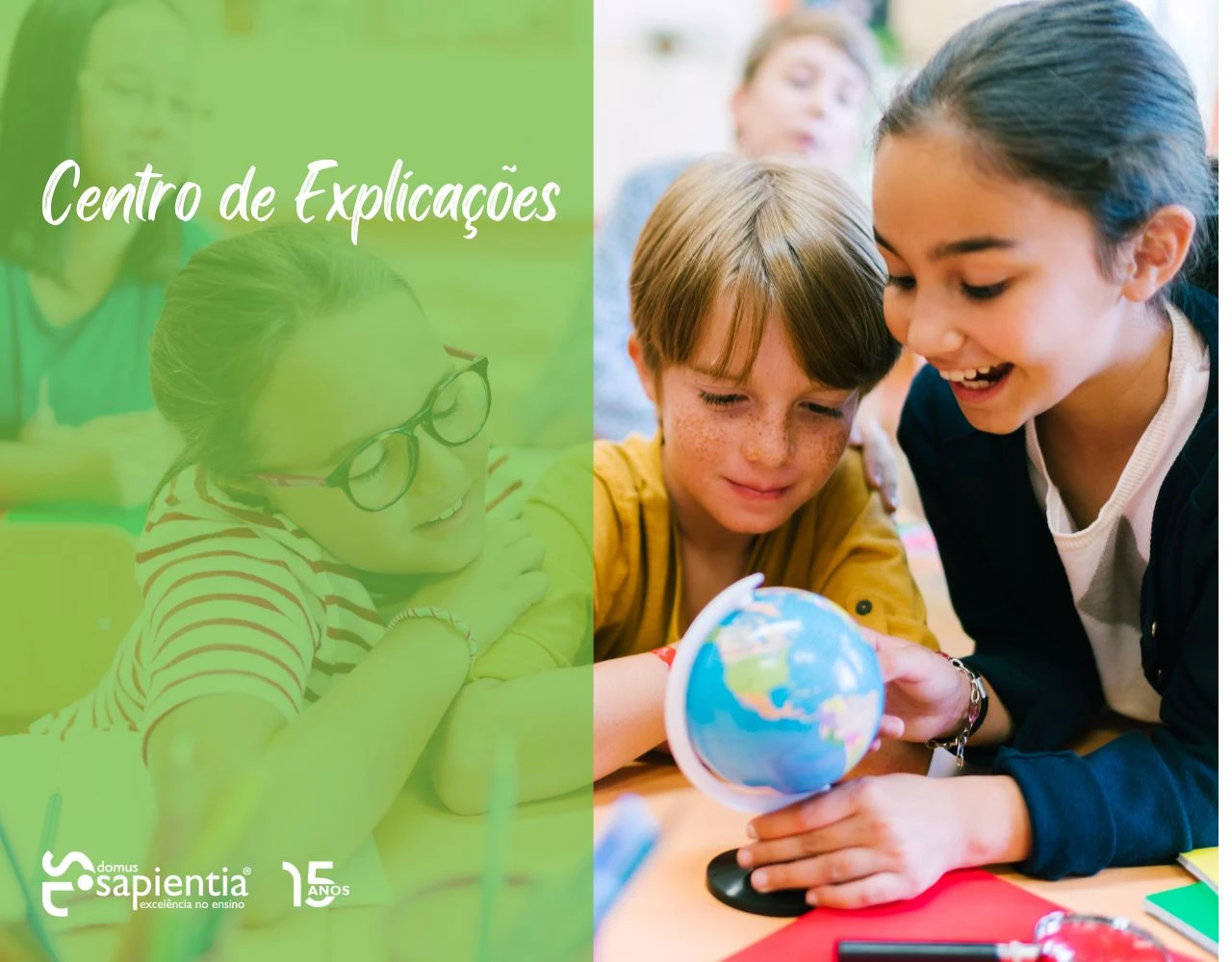 crianças felizes no nosso centro de explicações