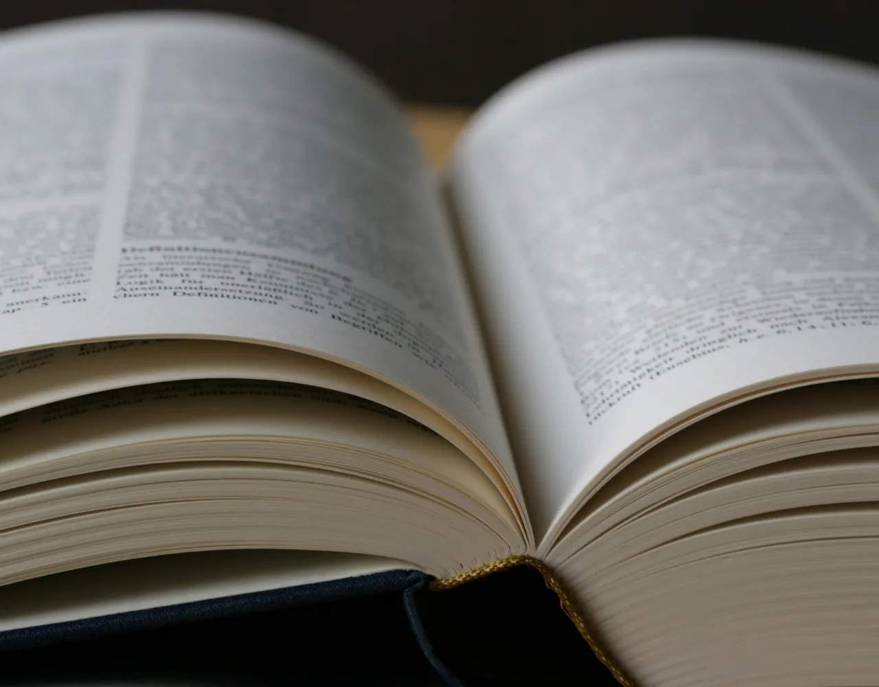 Um livro aberto com texto de preparação do Exame nacional de português